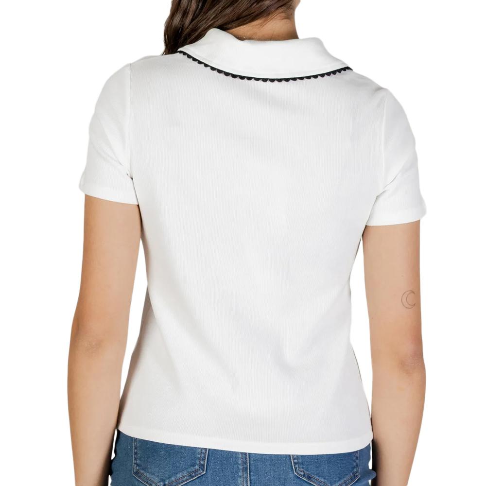 Polo Blanc Femme Morgan DLOLI vue 2