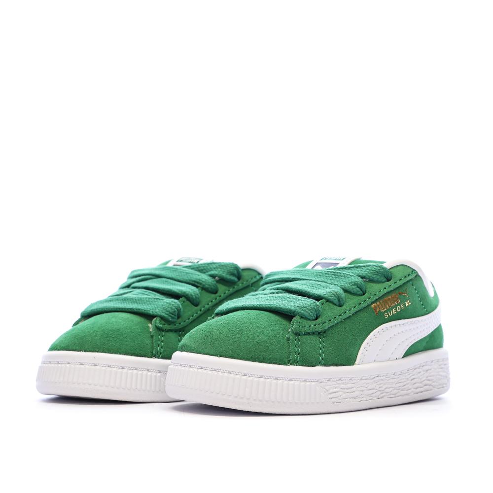 Baskets Verte Garçon Puma Suede XL vue 6