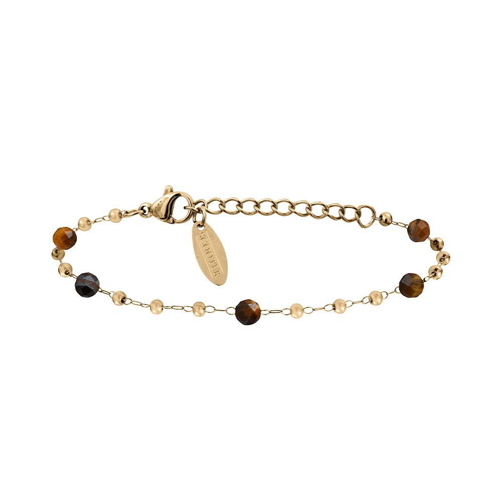 Bracelet Doré/Marron Clio Blue BR0047 pas cher