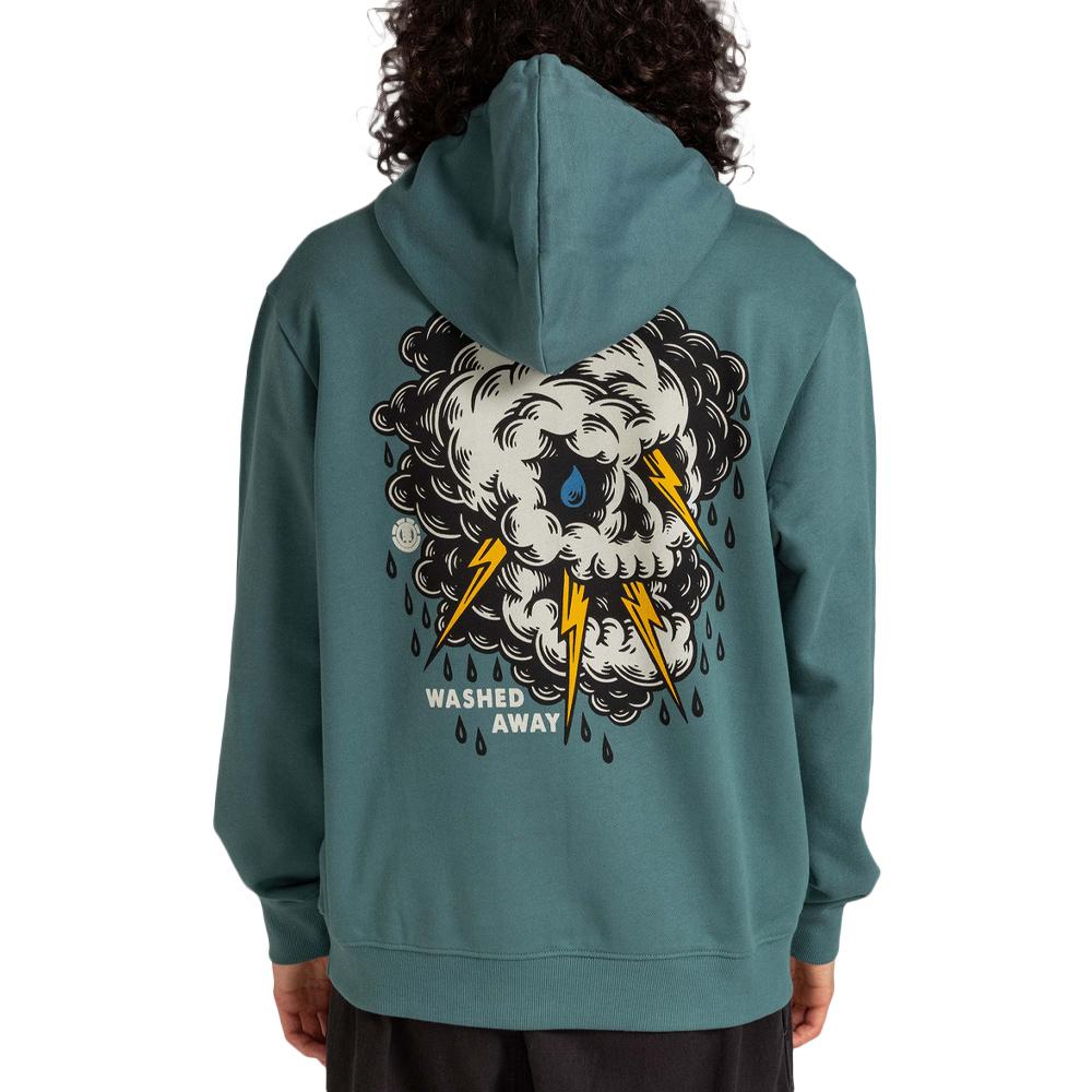 Sweat Vert Homme Element Angry Clouds vue 2