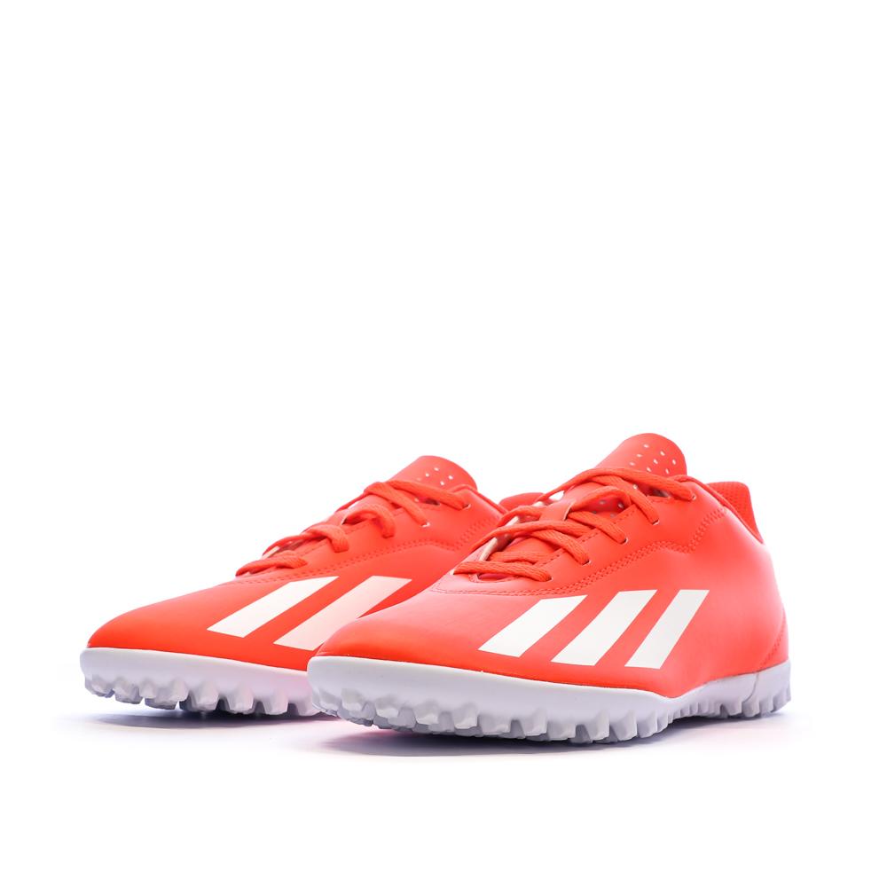 Chaussures de football Rouge Garçon Adidas X Crazyfast vue 6