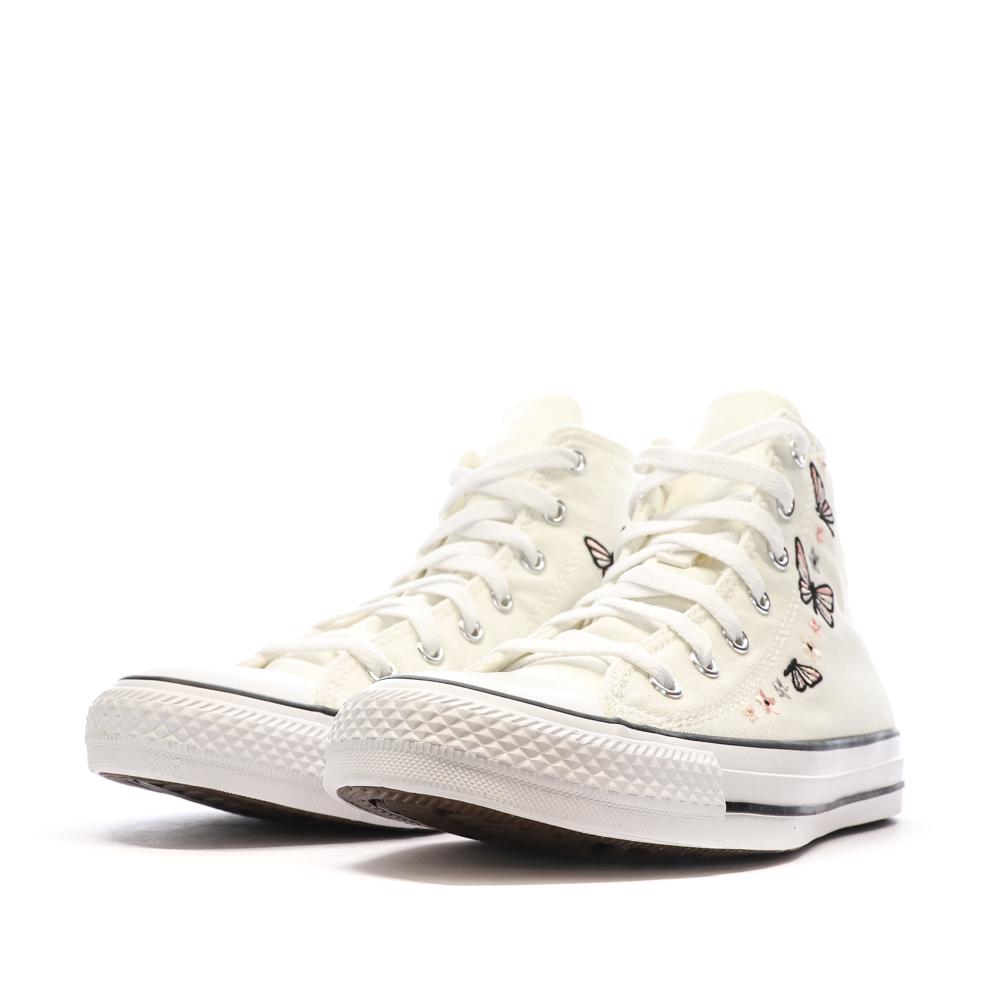 Baskets Blanche Fille Converse Chuck Taylor All Star Butterflies vue 6