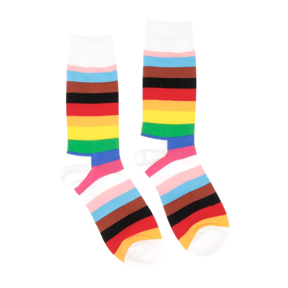 Chaussettes Multicolore Mixte Stella Green Rayures pas cher