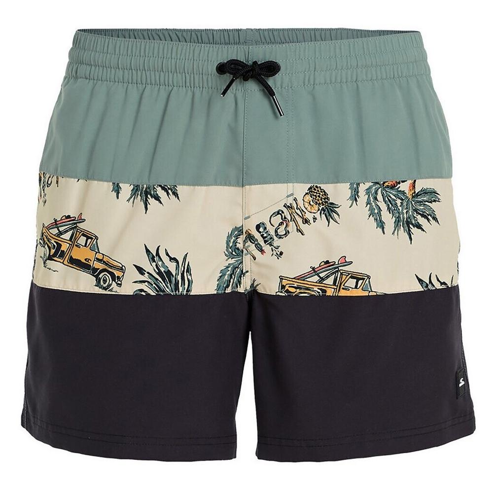 Maillot de bain Noir/Vert/Beige O'Neill Block pas cher
