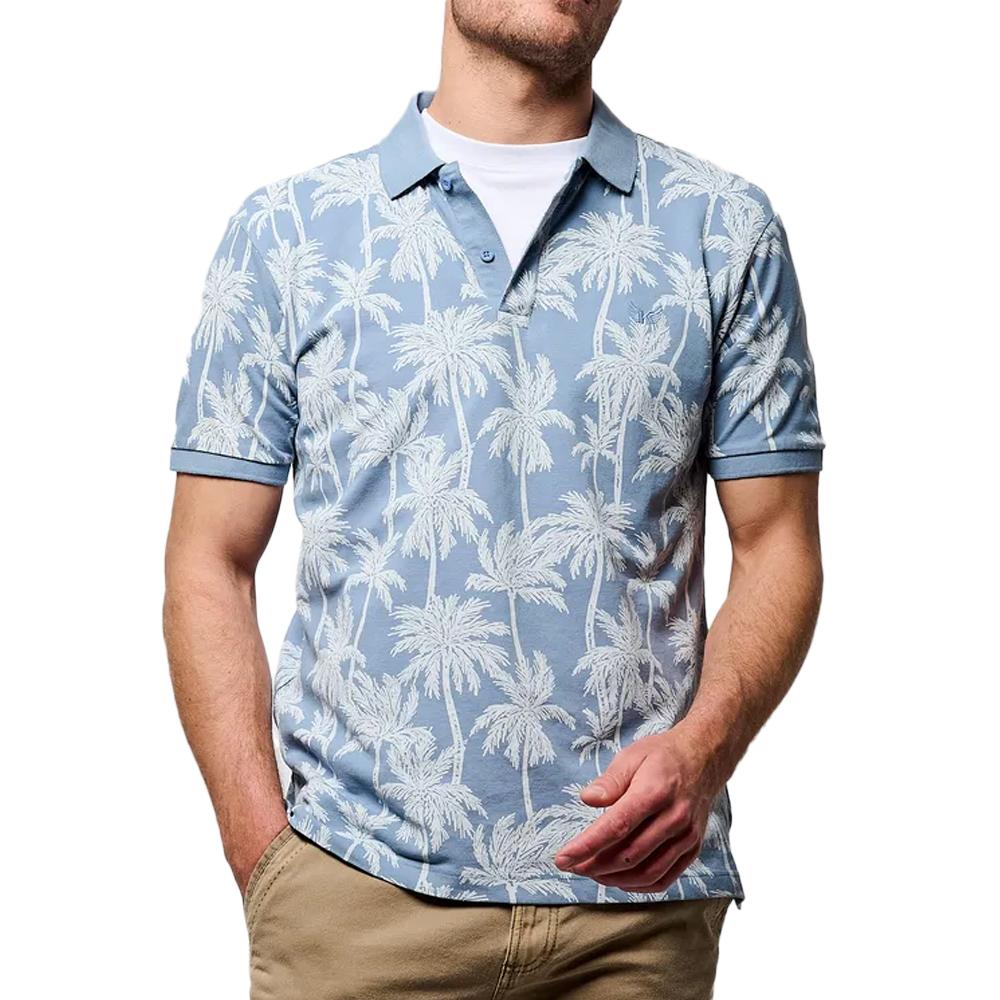 Polo Bleu Homme Kaporal TYRON25EM91 pas cher