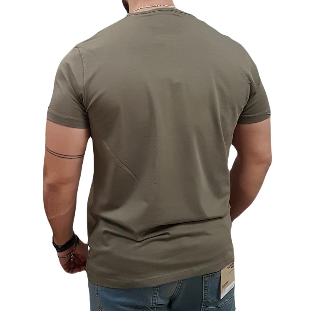 T-shirt Kaki Homme Pepe Jeans Original Basic vue 2
