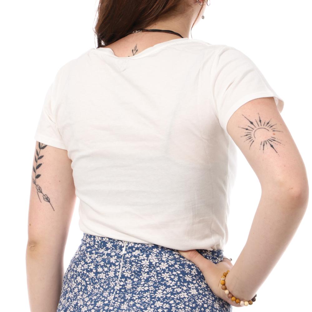 T-shirt Blanc Femme Roxy Miri Facettes vue 2