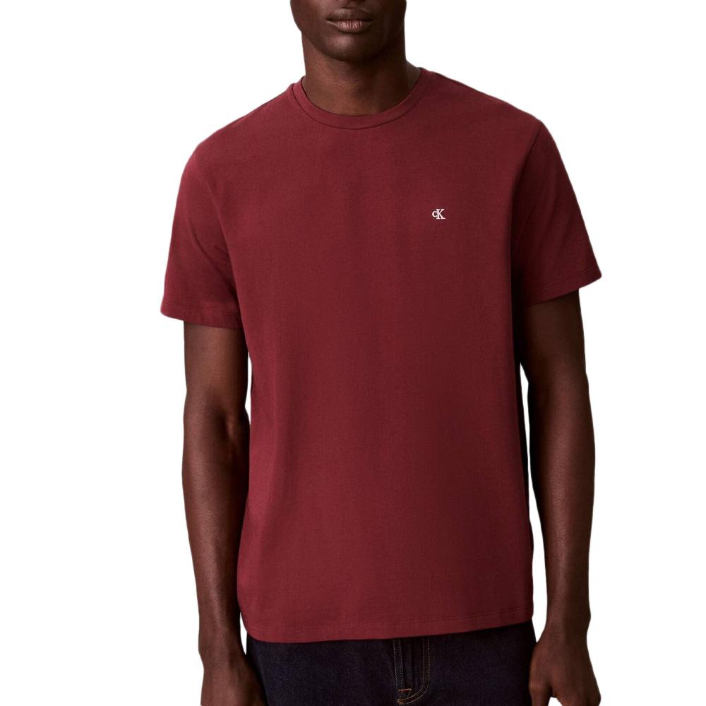 T-Shirt Bordeaux Homme Calvin Klein Jeans Classic pas cher