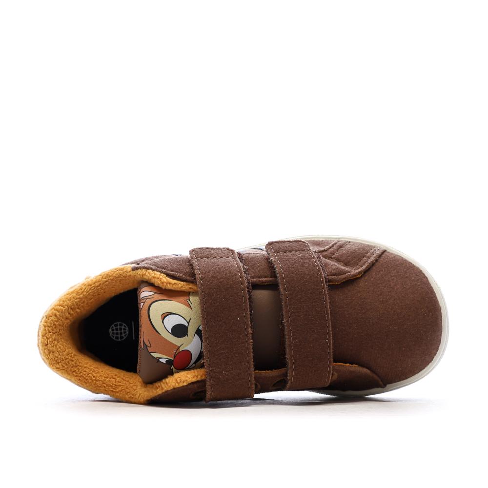 Baskets Marrons Garçon Adidas Grand Court vue 4