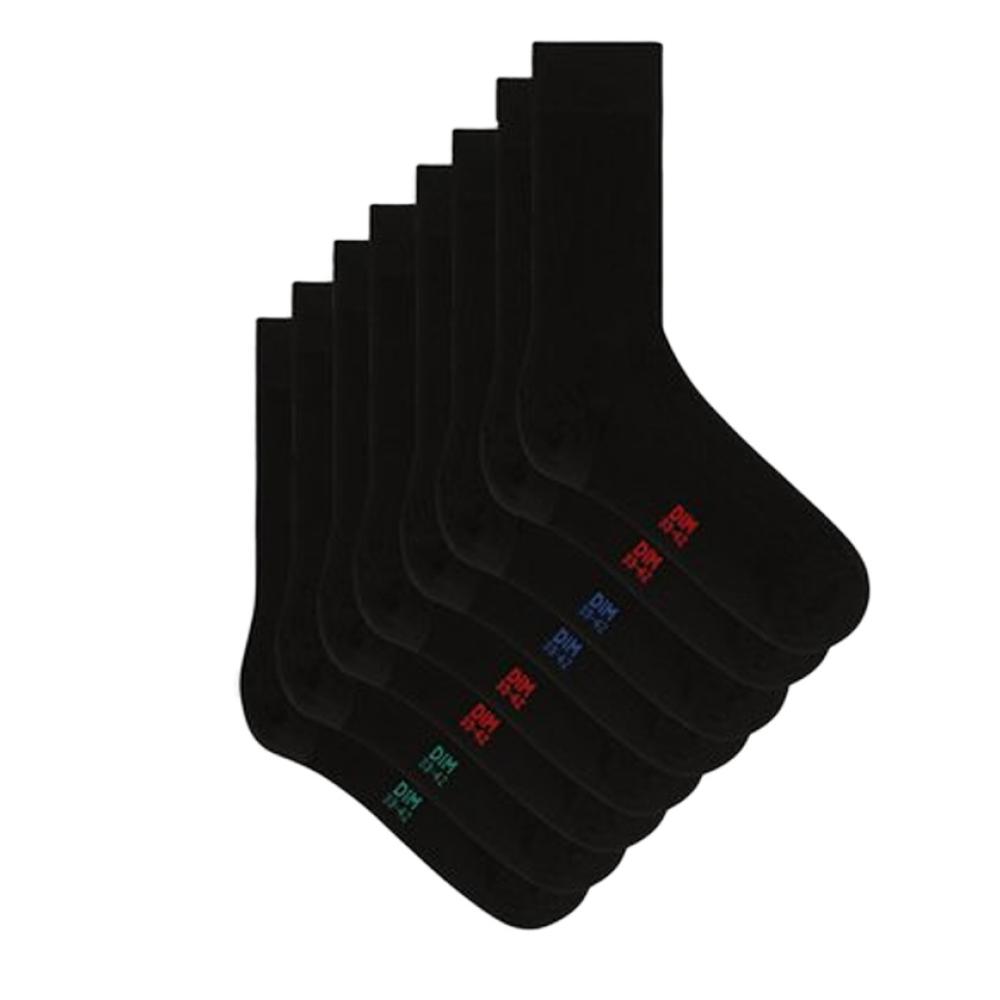 X4 Paires de Chaussettes Marine Homme Dim D06ZA pas cher