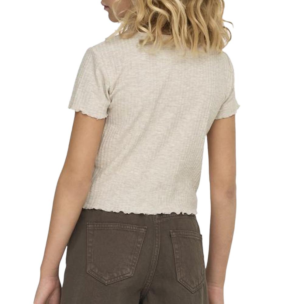 T-shirt Beige Fille Only Nella vue 2
