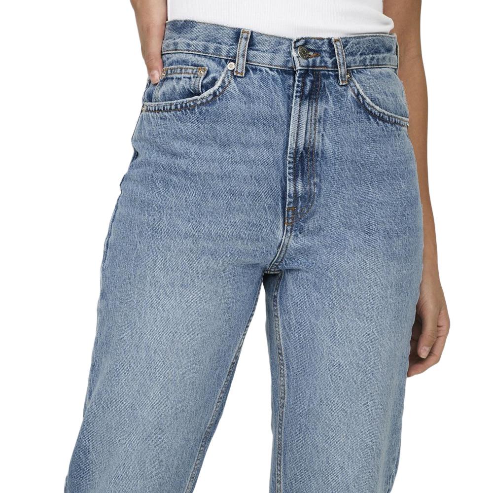 Jean Droit Bleu Femme Only Riley vue 3