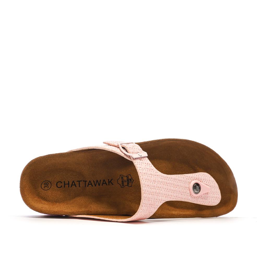 Tongs Rose Femme Chattawak ZELDA vue 4