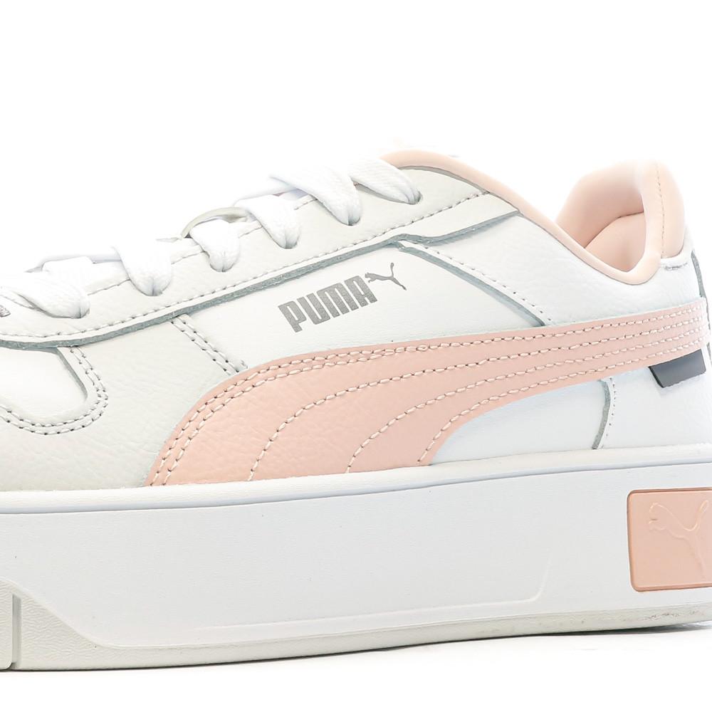 Baskets Blanc/Rose Femme Puma Carina Street vue 7