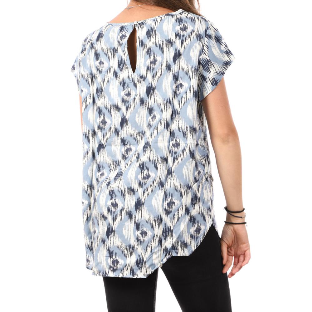 Top Bleu à motifs Femme Only Nova vue 2