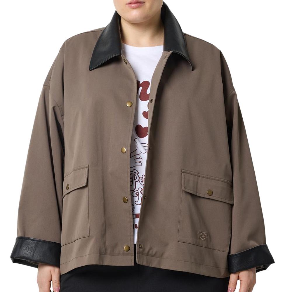 Veste Marron Femme Noisy May Nora Curve pas cher