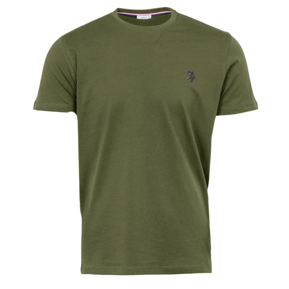 T-Shirt Kaki Homme US Polo ASSN Mick pas cher