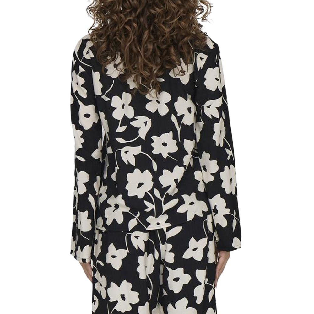Blouse Noire/Blanche Femme JDY Silas vue 2