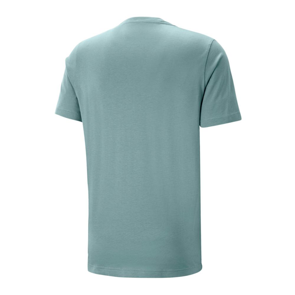 T-shirt Bleu Homme Puma Essential Logo vue 2