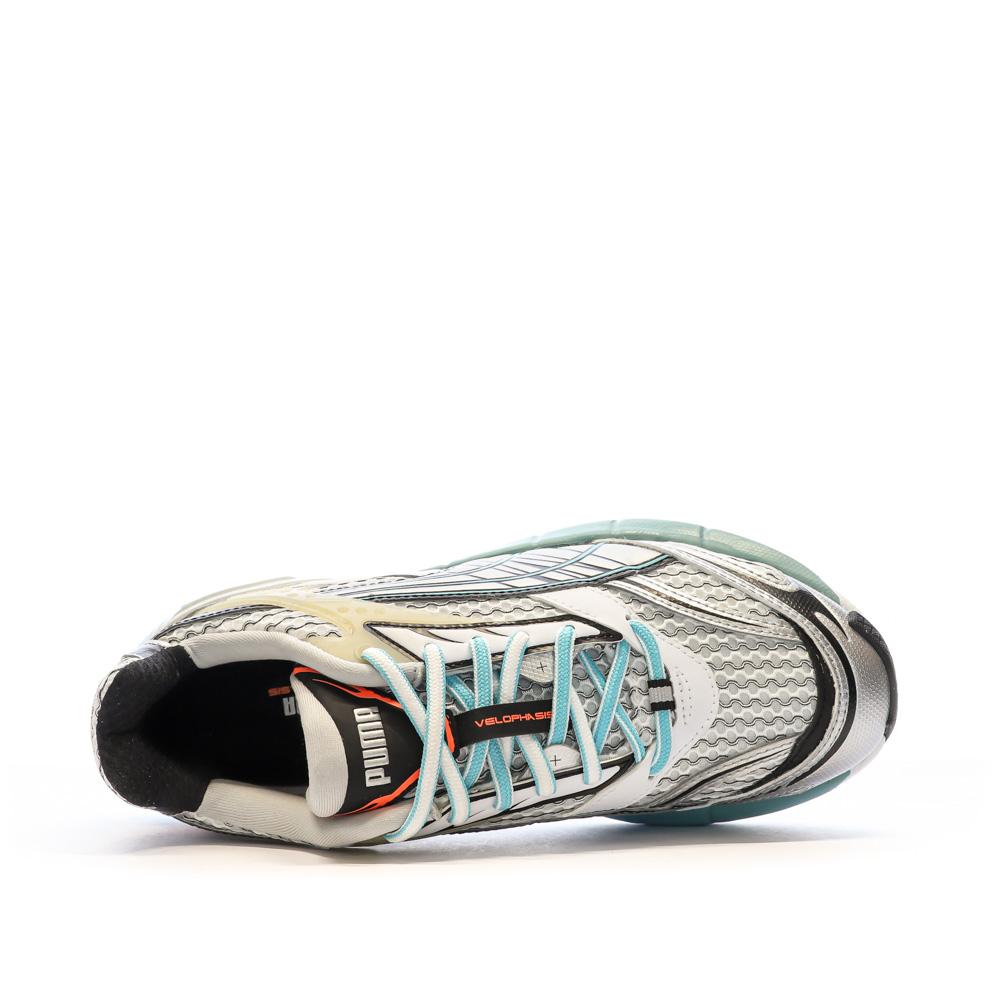 Baskets Bleu/Gris Mixte Puma Velophasis Phased vue 4
