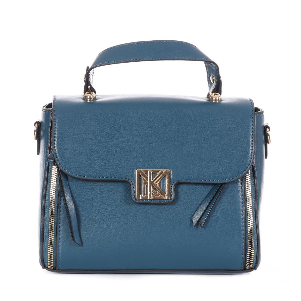 Sac à Bandoulière Bleu Femme Manoukian TARA pas cher