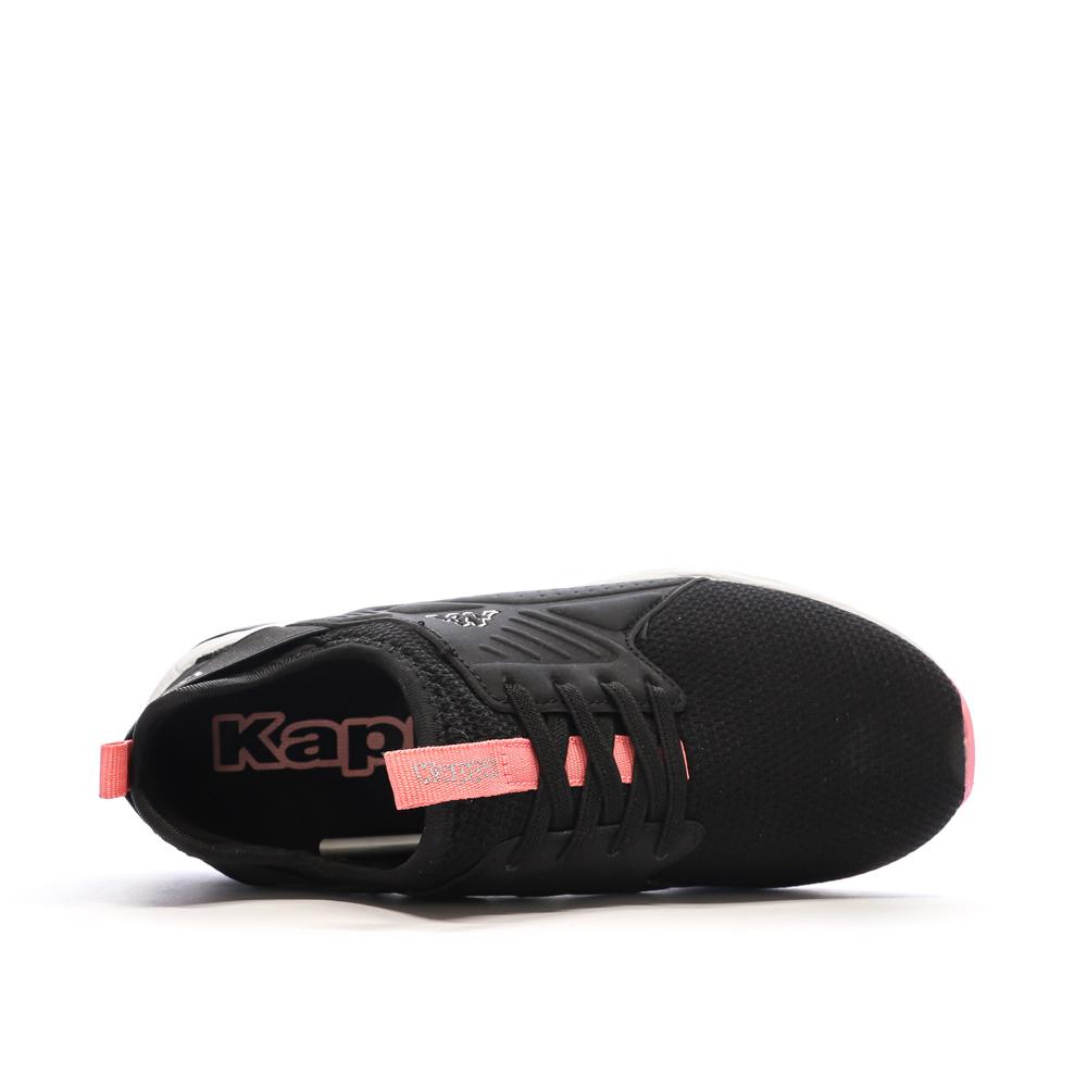 Baskets Noires/Roses Fille Kappa San Puerto vue 6