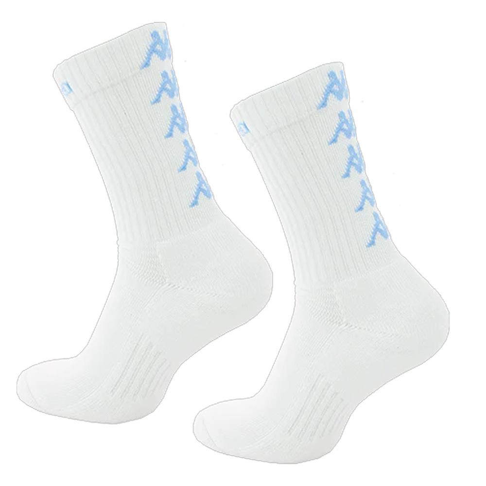 Chaussettes de Sport Blanc/Bleu Kappa Eleno pas cher