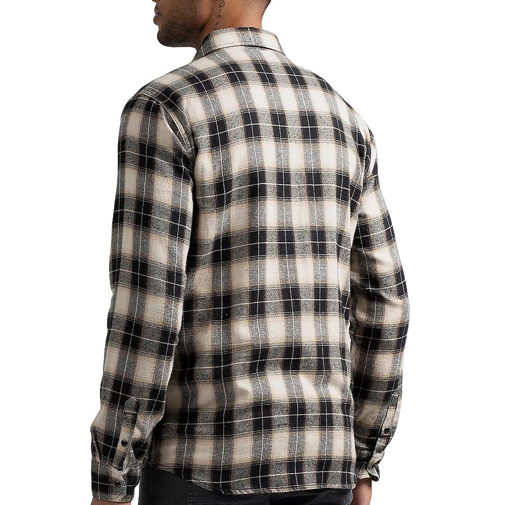 Chemise Manches Longues Beige/Noir Homme Sun Valley ABEE vue 2