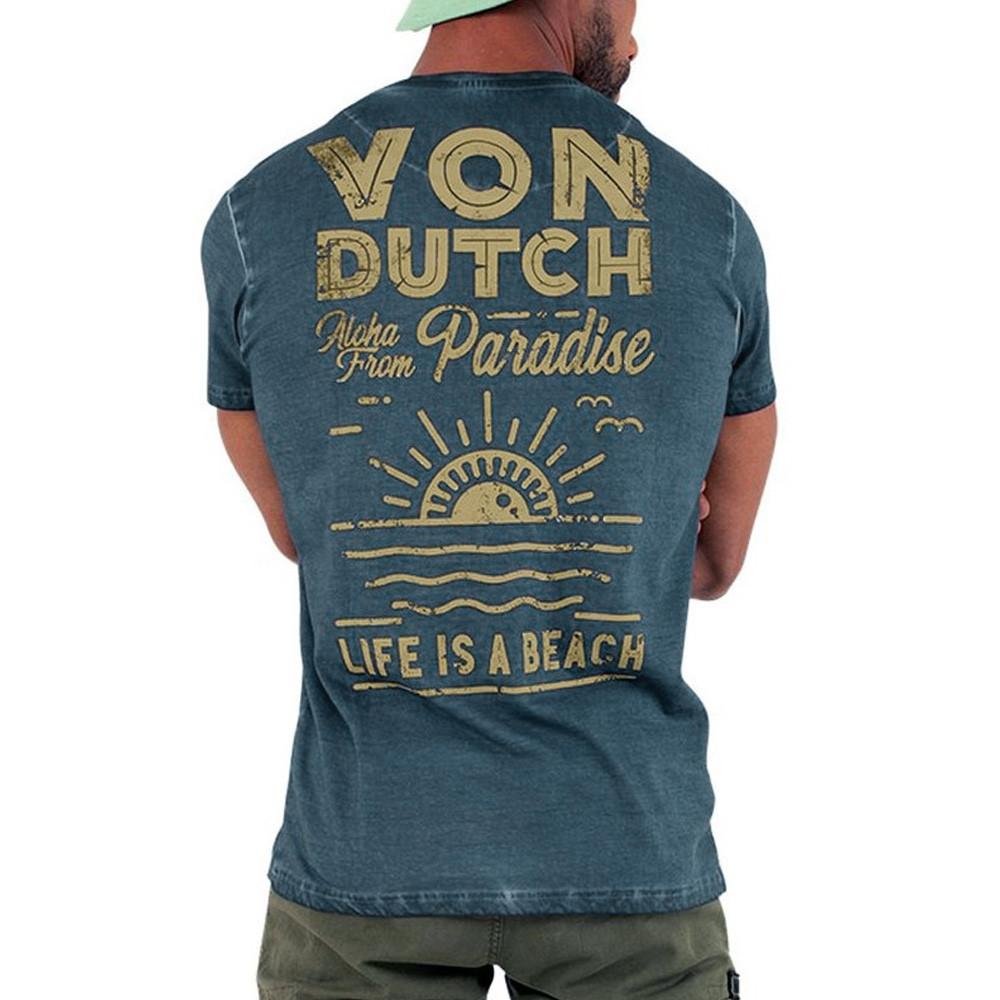 T-shirt Marine Homme Von Dutch TOUR vue 2