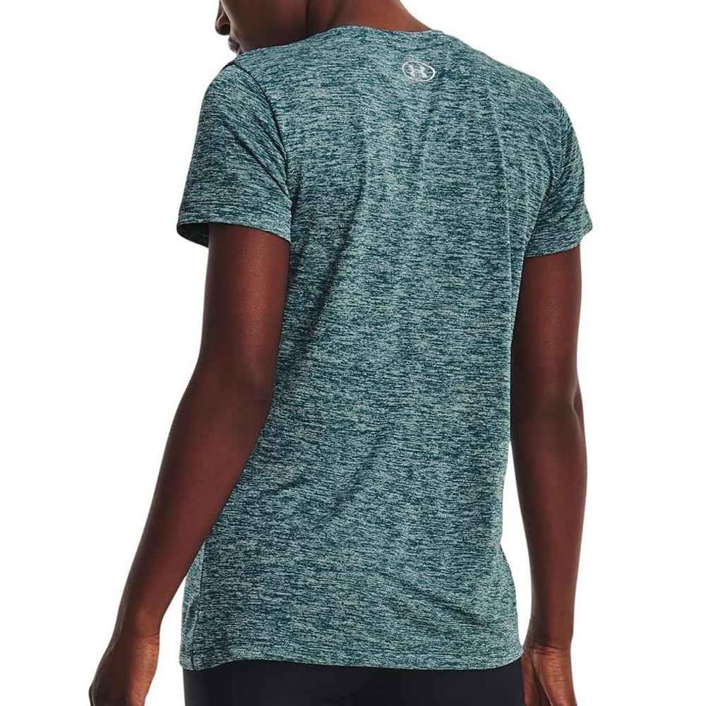 T-shirt Bleu Femme Under Armour Tech Twist vue 2