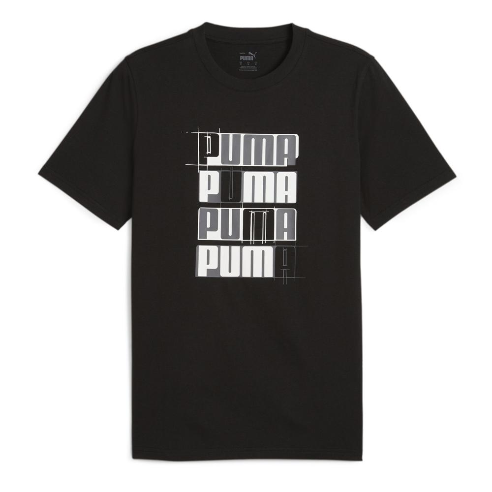 T-shirt Noir Homme Puma Ess+ Logo pas cher