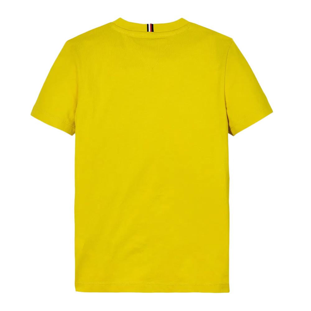 T-shirt Jaune Garçon Tommy Hilfiger U Essential vue 2