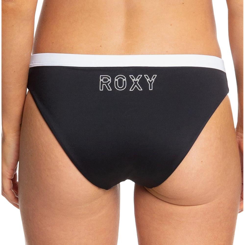 Bas de Bikini Noir et Blanc Femme Roxy Fitness vue 2