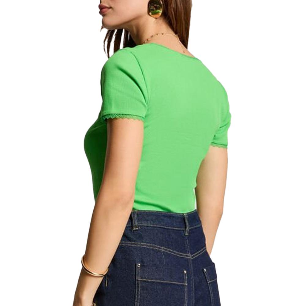 T-Shirt Vert Femme Morgan DLUBI vue 2