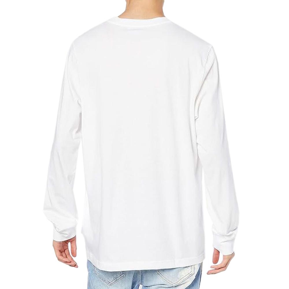 T-shirt Manches Longues Blanc Homme Diesel Small vue 2