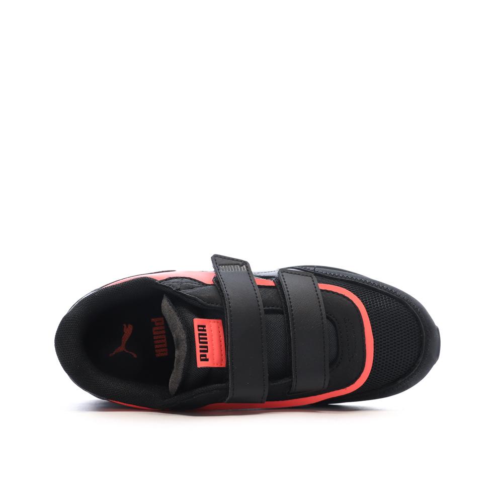 Baskets Noires/Oranges Garçon Puma Future Rider vue 4