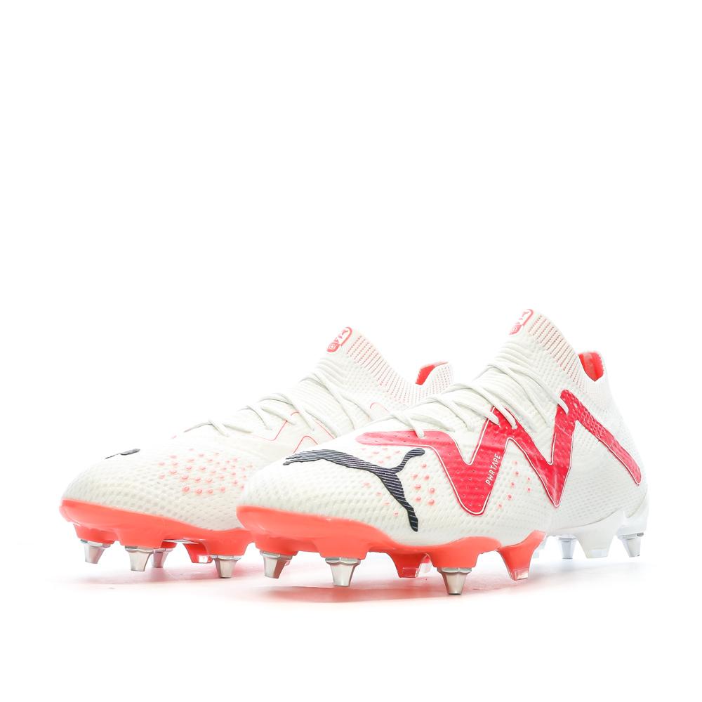 Chaussures de football Blanc/Rose Mixte Puma Future Ultimate MxSG vue 6