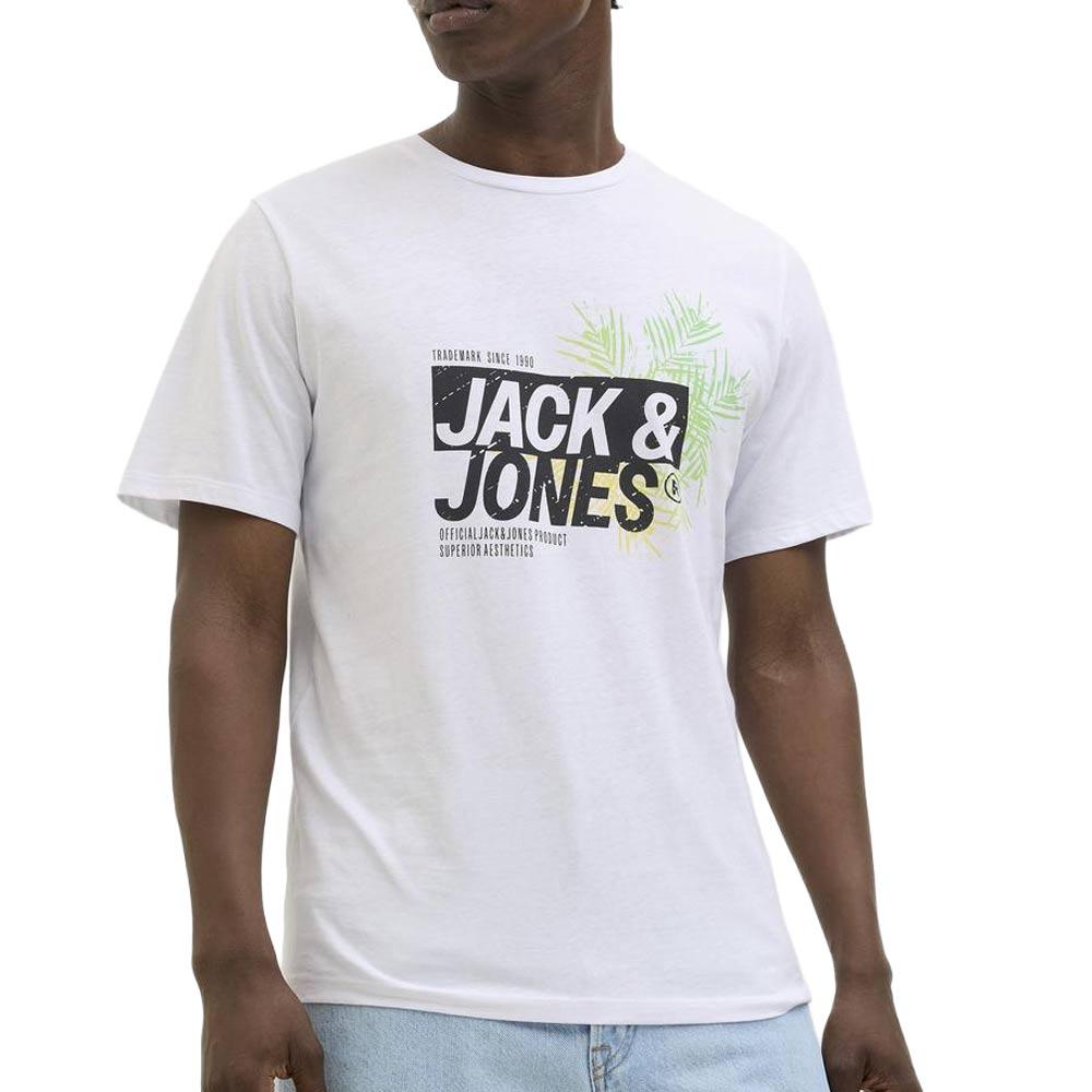 T-Shirt Blanc Homme Jack & Jones Jaxon pas cher