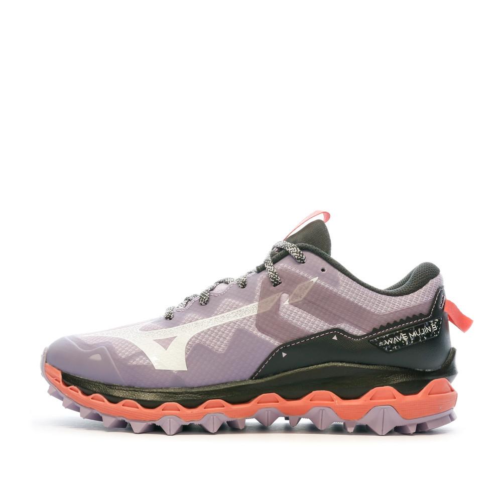 Chaussures de Trail Violette Femme Mizuno Wave Mujin pas cher