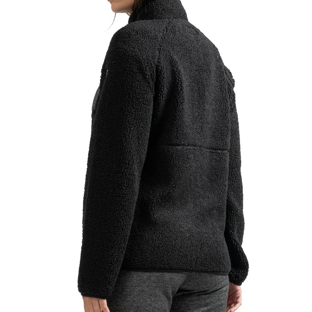 Veste Sherpa Noir Femme Sun Valley DINGBO vue 2