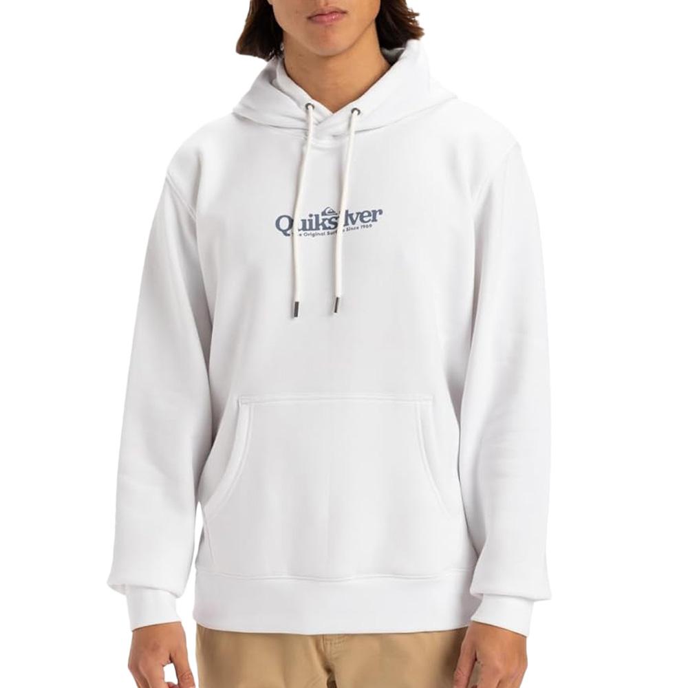 Sweat à Capuche Blanc Homme Quiksilver Fineline pas cher