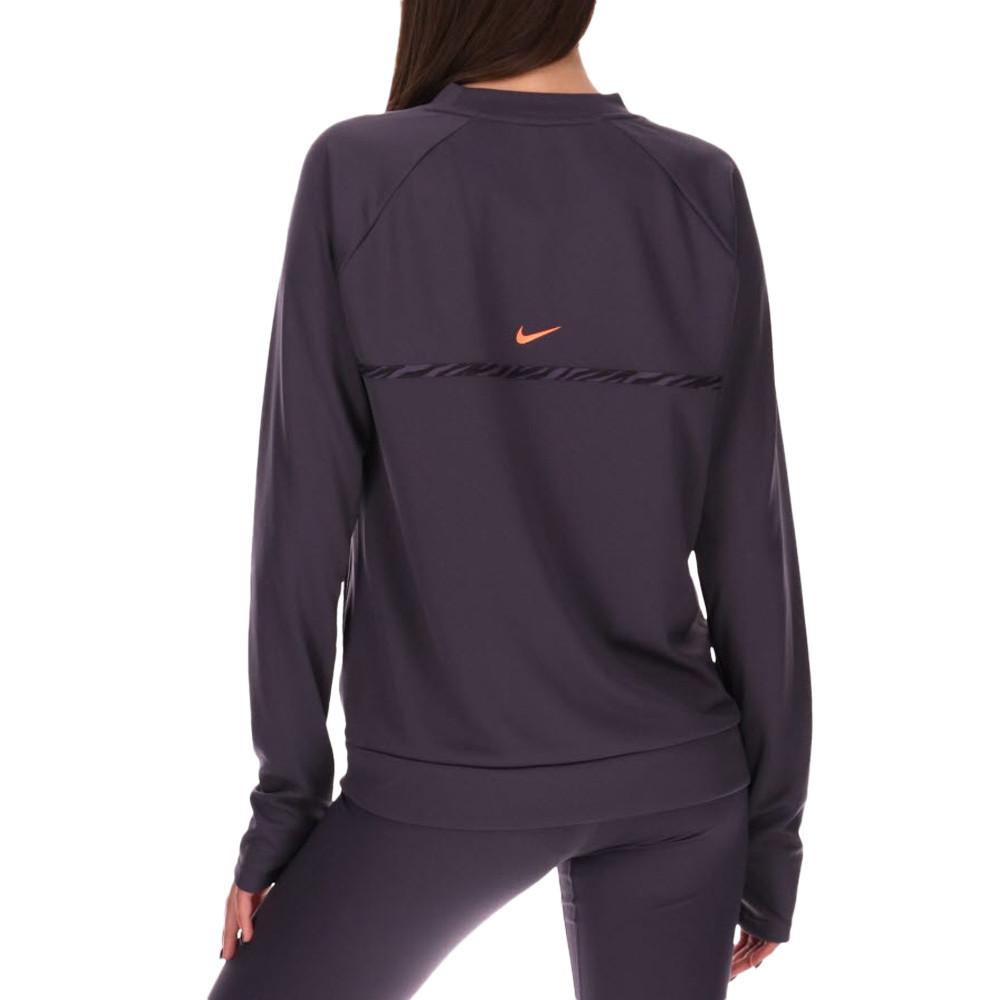 T-shirt Manches Longues Violet Femme Nike Mid vue 2