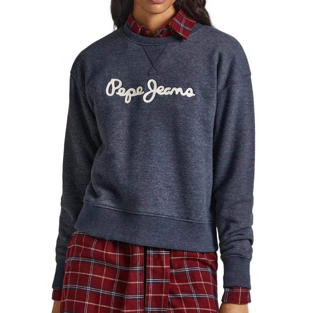 Sweat Marine Femme Pepe Jeans Nanette PL581256 pas cher
