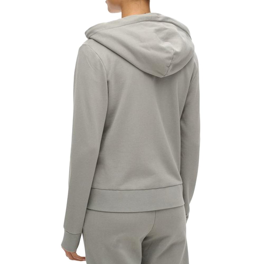 Sweat Gris Femme Superdry Plain Zip Hood vue 2