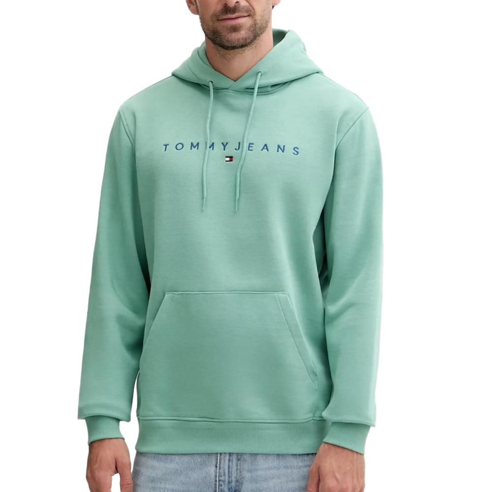 Sweat Vert Homme Tommy Hilfiger Linear pas cher