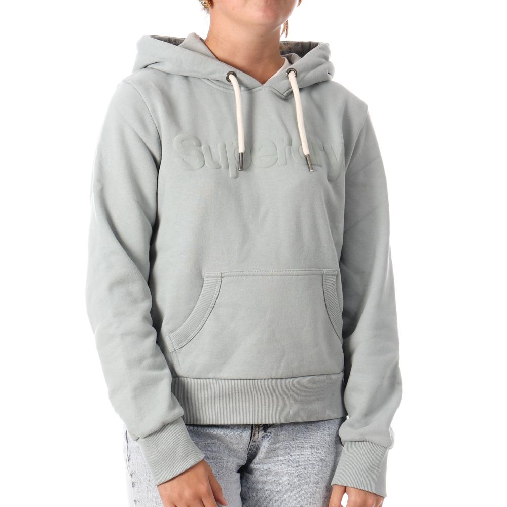 Sweat à Capuche Bleu Femme Superdry Tonal Core pas cher