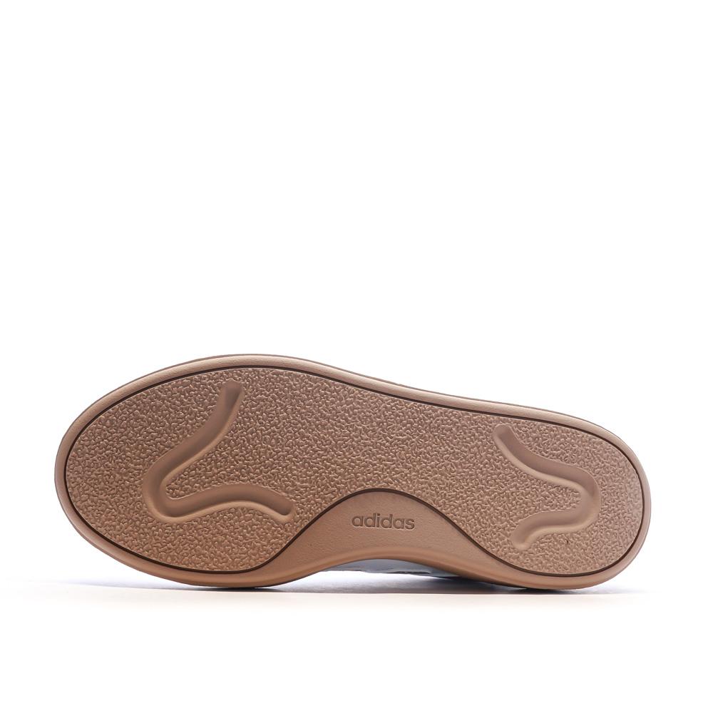 Baskets Blanches/Roses Femme Adidas Courtblock vue 5