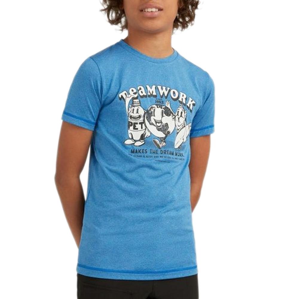 T-Shirt Bleu Garçon O'Neill Hybrid pas cher