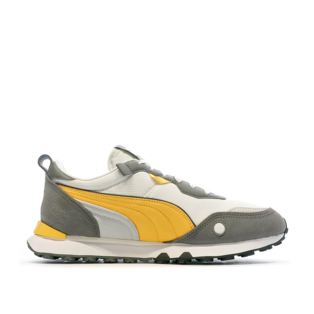 Baskets Gris/Jaune Homme Puma Rider Future Vintage vue 2