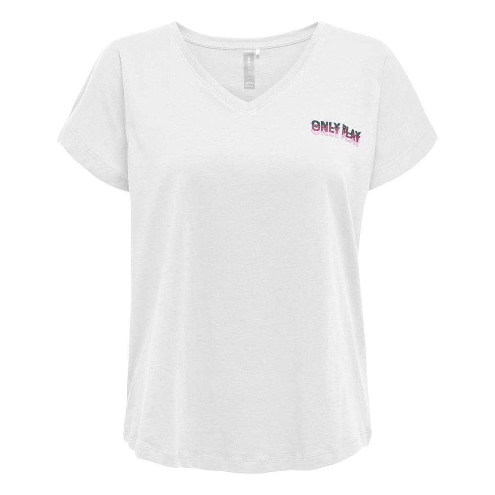 T-Shirt Blanc Femme ONLY Mally Life pas cher